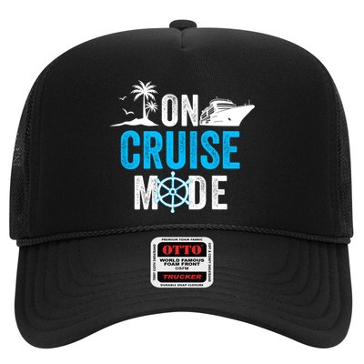 Funny On Cruise Mode Funny Cruise Ship On Cruise Mode Funny Cruise Vacation Trucker Hat