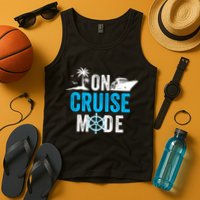 Funny On Cruise Mode Funny Cruise Ship On Cruise Mode Funny Cruise Vacation Tank Top