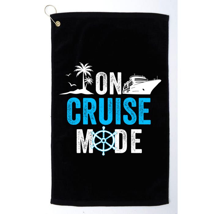 Funny On Cruise Mode Funny Cruise Ship On Cruise Mode Funny Cruise Vacation Golf Towel