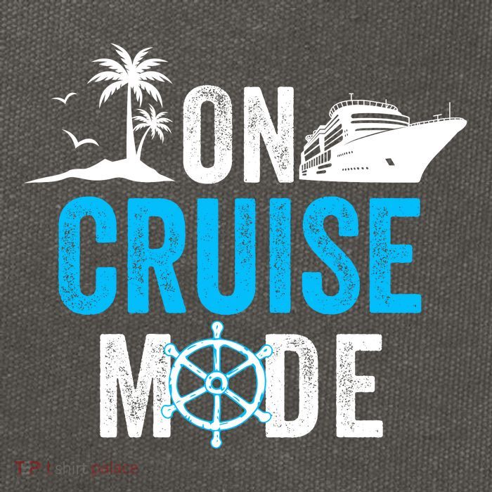 Funny On Cruise Mode Funny Cruise Ship On Cruise Mode Funny Cruise Vacation Cotton Canvas Backpack