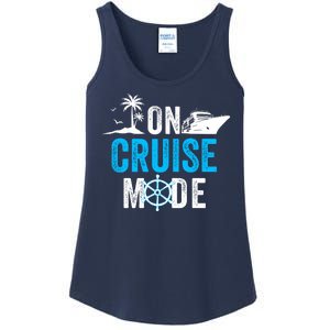 Funny On Cruise Mode Funny Cruise Ship On Cruise Mode Funny Cruise Vacation Ladies Essential Tank