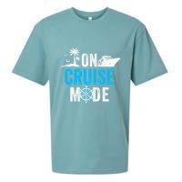 Funny On Cruise Mode Funny Cruise Ship On Cruise Mode Funny Cruise Vacation Sueded Cloud Jersey T-Shirt