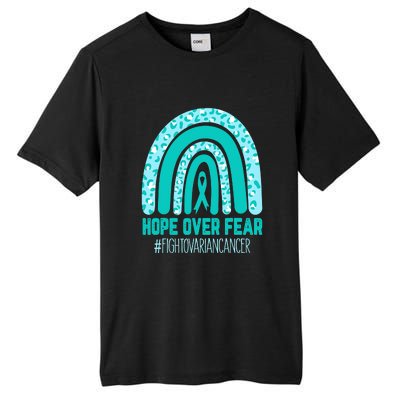 Fight Ovarian Cancer Awareness Teal Ribbon Products Tall Fusion ChromaSoft Performance T-Shirt