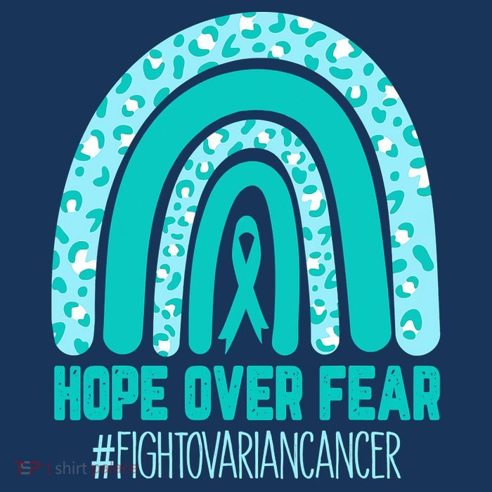 Fight Ovarian Cancer Awareness Teal Ribbon Products Premium T-Shirt