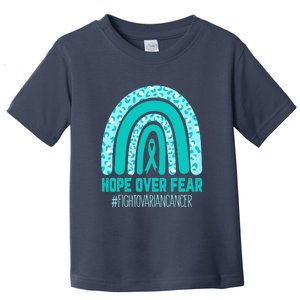 Fight Ovarian Cancer Awareness Teal Ribbon Products Toddler T-Shirt