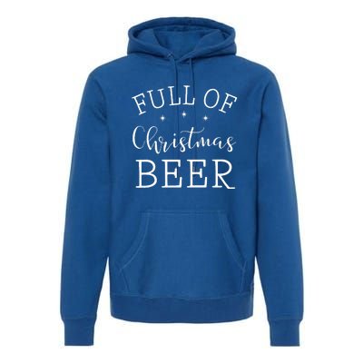 Full Of Christmas Beer And Christmas Cheer Couple Matching Premium Hoodie