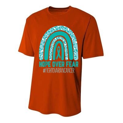 Fight Ovarian Cancer Awareness Teal Ribbon Products Performance Sprint T-Shirt