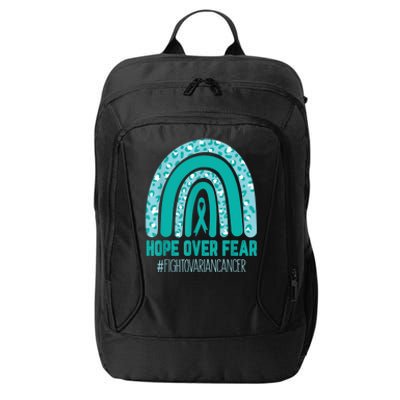 Fight Ovarian Cancer Awareness Teal Ribbon Products City Backpack