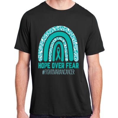 Fight Ovarian Cancer Awareness Teal Ribbon Products Adult ChromaSoft Performance T-Shirt