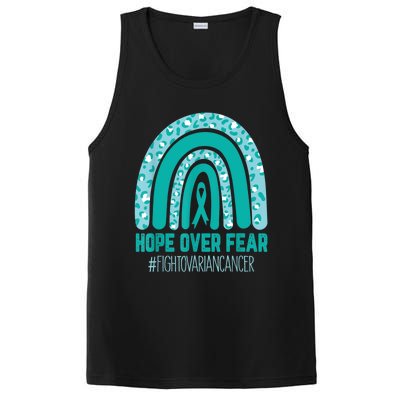 Fight Ovarian Cancer Awareness Teal Ribbon Products PosiCharge Competitor Tank