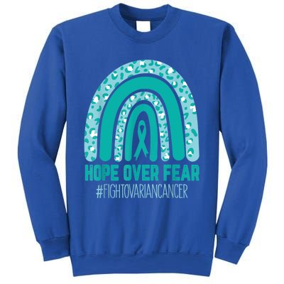 Fight Ovarian Cancer Awareness Teal Ribbon Products Sweatshirt