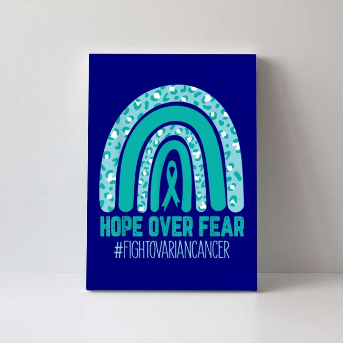 Fight Ovarian Cancer Awareness Teal Ribbon Products Canvas