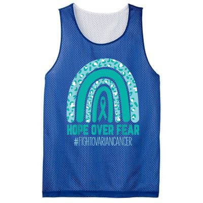 Fight Ovarian Cancer Awareness Teal Ribbon Products Mesh Reversible Basketball Jersey Tank