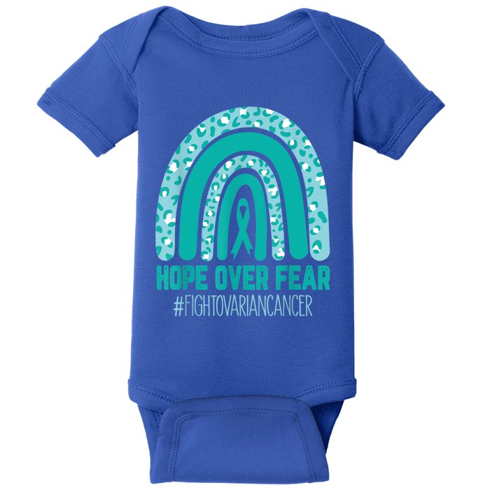 Fight Ovarian Cancer Awareness Teal Ribbon Products Baby Bodysuit