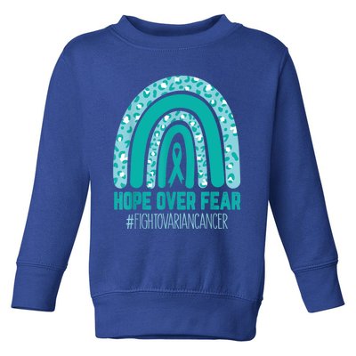 Fight Ovarian Cancer Awareness Teal Ribbon Products Toddler Sweatshirt