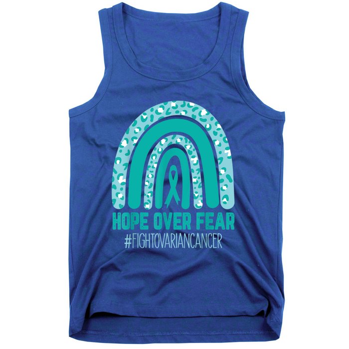 Fight Ovarian Cancer Awareness Teal Ribbon Products Tank Top