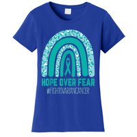 Fight Ovarian Cancer Awareness Teal Ribbon Products Women's T-Shirt