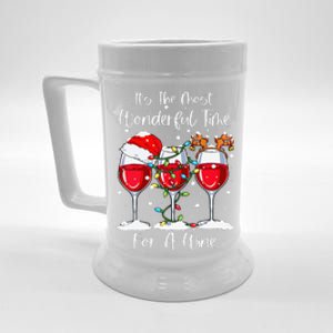 Full Of Christmas Spirit Red Wine Drinking Christmas Party Beer Stein