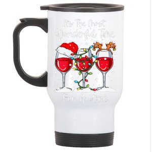 Full Of Christmas Spirit Red Wine Drinking Christmas Party Stainless Steel Travel Mug