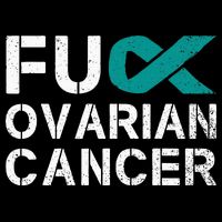 Fuck Ovarian Cancer Awareness Teal Ribbon Warrior Survivor 16 in Basic Backpack