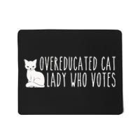 Funny Overeducated Cat Lady Who Votes For Kamala Harris 2024 Mousepad