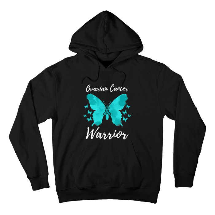 Funny Ovarian Cancer Warrior Ovarian Cancer Awareness Hoodie