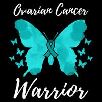 Funny Ovarian Cancer Warrior Ovarian Cancer Awareness Bucket Hat