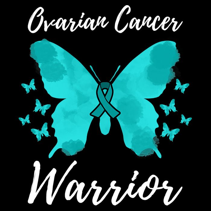 Funny Ovarian Cancer Warrior Ovarian Cancer Awareness Bucket Hat