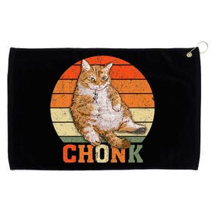 Funny Overweight Chubby Chonk Cat Meme Memes Grommeted Golf Towel