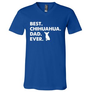 Father Of Chihuahuas Best Chihuahua Dad Ever Gift V-Neck T-Shirt