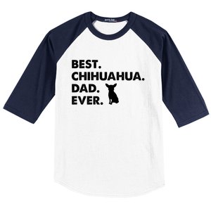 Father Of Chihuahuas Best Chihuahua Dad Ever Gift Baseball Sleeve Shirt