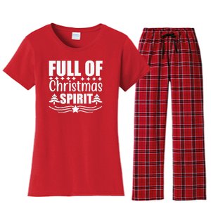 Full Of Christmas Spirit Women's Flannel Pajama Set