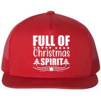 Full Of Christmas Spirit Flat Bill Trucker Hat