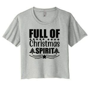 Full Of Christmas Spirit Women's Crop Top Tee