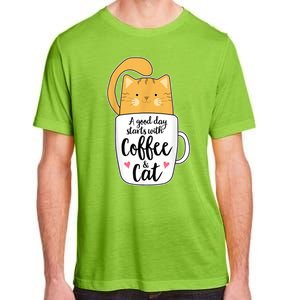 Funny Orange Cat Coffee Mug Cat Lover Adult ChromaSoft Performance T-Shirt