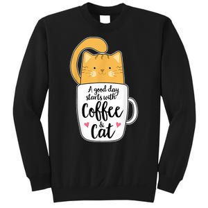 Funny Orange Cat Coffee Mug Cat Lover Sweatshirt