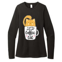 Funny Orange Cat Coffee Mug Cat Lover Womens CVC Long Sleeve Shirt