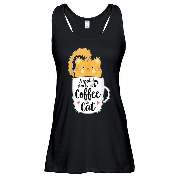 Funny Orange Cat Coffee Mug Cat Lover Ladies Essential Flowy Tank