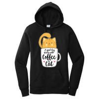 Funny Orange Cat Coffee Mug Cat Lover Women's Pullover Hoodie