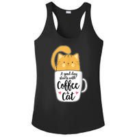 Funny Orange Cat Coffee Mug Cat Lover Ladies PosiCharge Competitor Racerback Tank