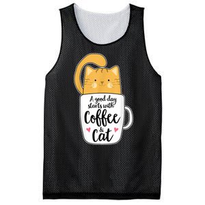 Funny Orange Cat Coffee Mug Cat Lover Mesh Reversible Basketball Jersey Tank