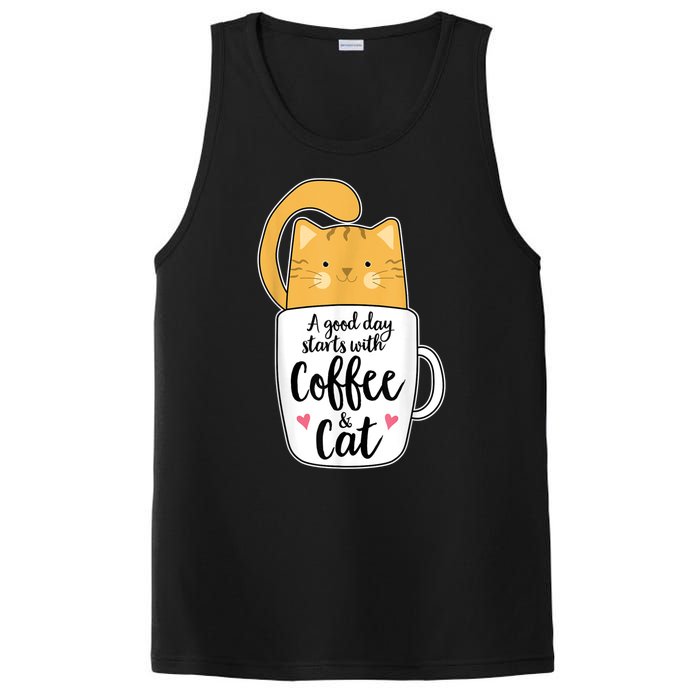 Funny Orange Cat Coffee Mug Cat Lover PosiCharge Competitor Tank