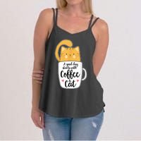 Funny Orange Cat Coffee Mug Cat Lover Women's Strappy Tank