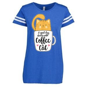 Funny Orange Cat Coffee Mug Cat Lover Enza Ladies Jersey Football T-Shirt