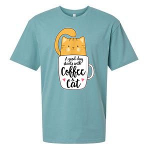 Funny Orange Cat Coffee Mug Cat Lover Sueded Cloud Jersey T-Shirt