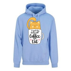 Funny Orange Cat Coffee Mug Cat Lover Unisex Surf Hoodie