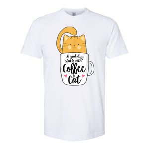 Funny Orange Cat Coffee Mug Cat Lover Softstyle CVC T-Shirt