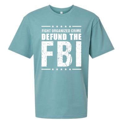 Fight Organized Crime Defund The FBI Sueded Cloud Jersey T-Shirt