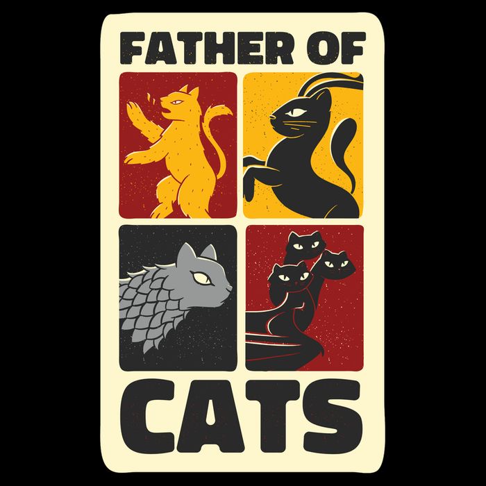 Father Of Cats Funny Doggie Tank