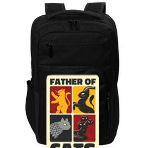 Father Of Cats Funny Impact Tech Backpack